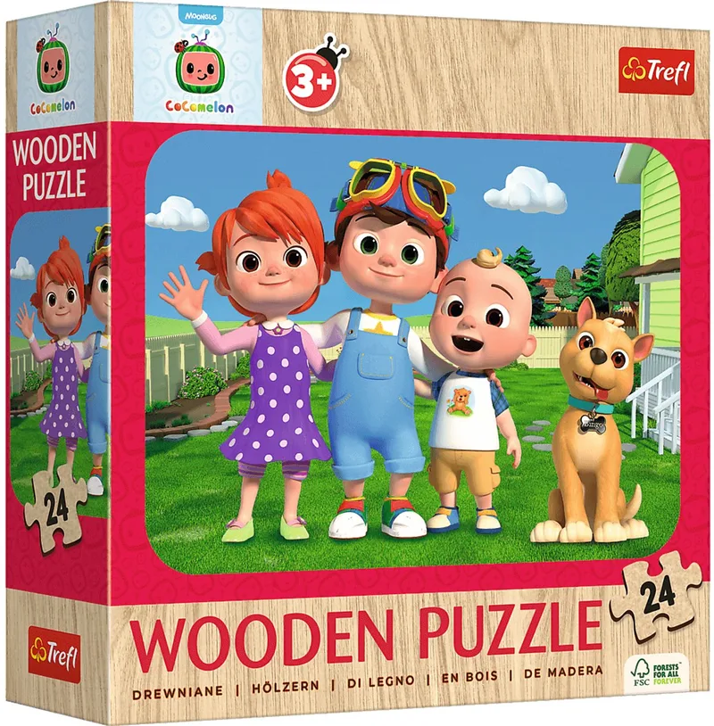Kinderpuzzel Hout Houten Legpuzzel - 50 stukjes - Vanaf 4 jaar van Trefl, editie Meerkleurig – doos