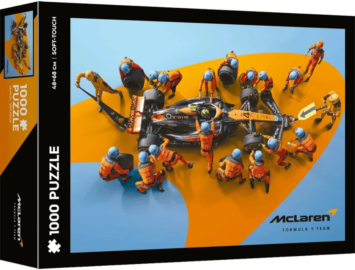 legpuzzel 1000 stukjes F1 Pit Stop - F1-1005255, vanaf 12 jaar van Trefl – doos