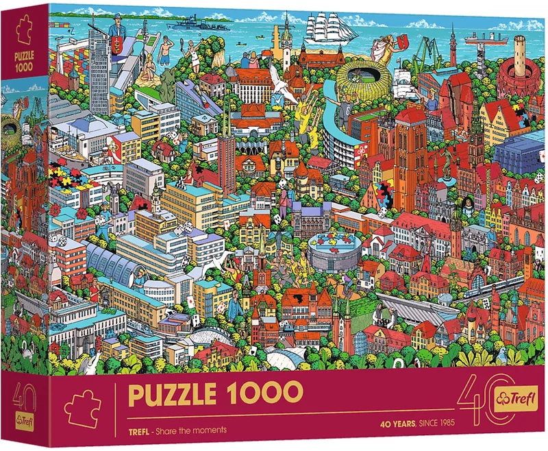 legpuzzel 1000 stukjes - Jubileusz Tri-City - FSC Mix 70%. från Trefl, utgåva Flerfärgad – kartong 1 av 2
