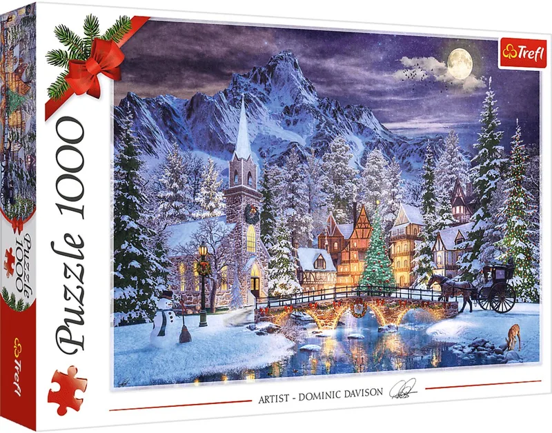 legpuzzel 1000 stukjes - kerst sfeer puzzel winter. from Trefl, Multicolour edition – box
