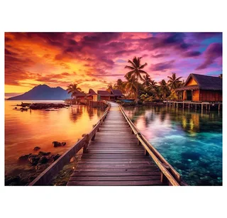 legpuzzel 1000 stukjes Paradise Island FSC Mix 70% puzzel. van Trefl, editie Meerkleurig – doos 2 van 3