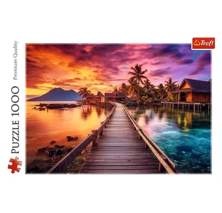 legpuzzel 1000 stukjes Paradise Island FSC Mix 70% puzzel. van Trefl, editie Meerkleurig – doos 3 van 3