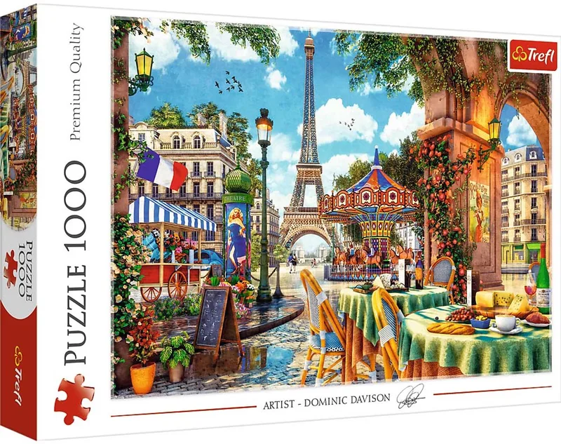 legpuzzel 1000 stukjes - Parisian morning - Parijs puzzel. van Trefl, editie Meerkleurig – doos