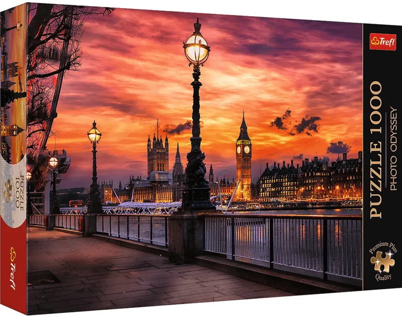 legpuzzel 1000 stukjes Premium Plus Big Ben Londen foto. van Trefl, editie Meerkleurig – doos