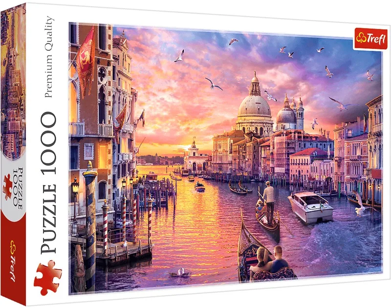 legpuzzel 1000 stukjes - The charms of Venice - kleurrijk puzzelplezier. van Trefl, editie Meerkleurig – doos