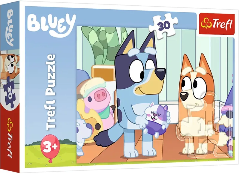 Legpuzzel Bluey - 30 Stukjes - 27x20 cm - Vanaf 3 jaar van Trefl, editie Meerkleurig – doos