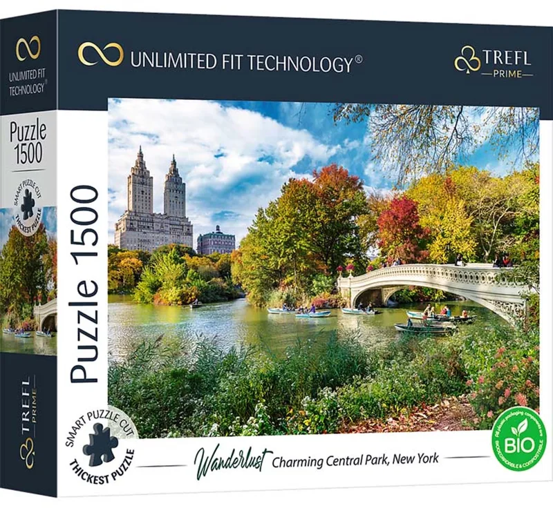 legpuzzel Central Park New York 1500 stukjes FSC karton. van Trefl, editie Meerkleurig – doos
