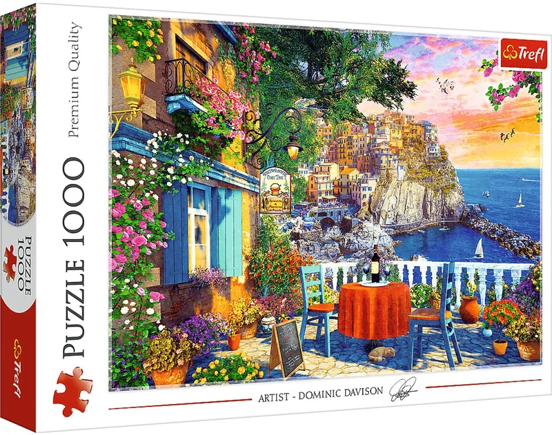 legpuzzel Cinque Terre View 1000 stukjes - kleurrijk puzzelplezier. de Trefl, édition Multicolore – boîte