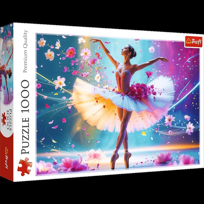 legpuzzel Dansende Ballerina 1000 stukjes kleurrijk puzzelplezier. van Trefl, editie Meerkleurig – doos