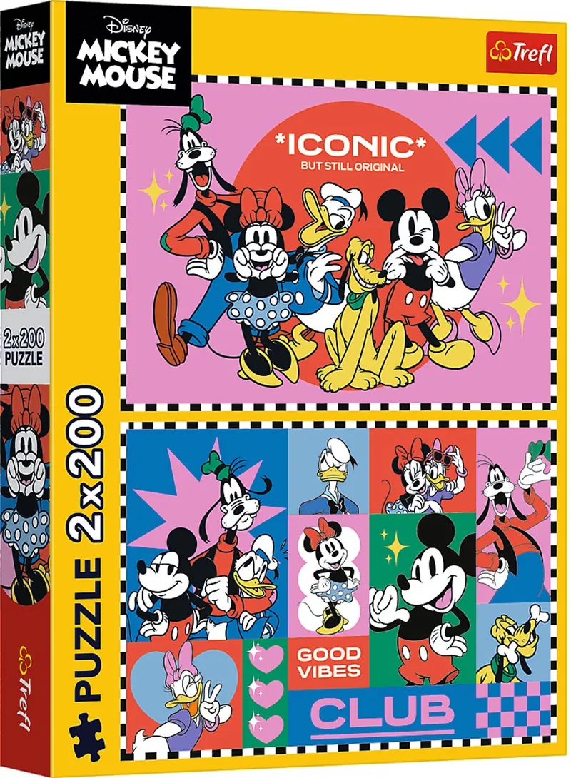 legpuzzel Disney vrienden 2x200 stukjes FSC Mix 70% kinderpuzzel. van Trefl, editie Meerkleurig – doos