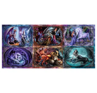 legpuzzel Fantasy wereld Anne Stokes 9000 stukjes karton FSC. from Trefl, Multicolour edition – box 3 of 5