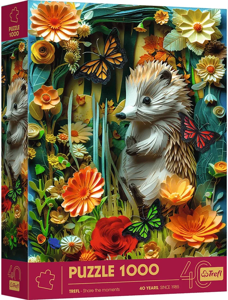 legpuzzel Hedgehog - 1000 stukjes premium puzzel FSC. van Trefl, editie Meerkleurig – doos