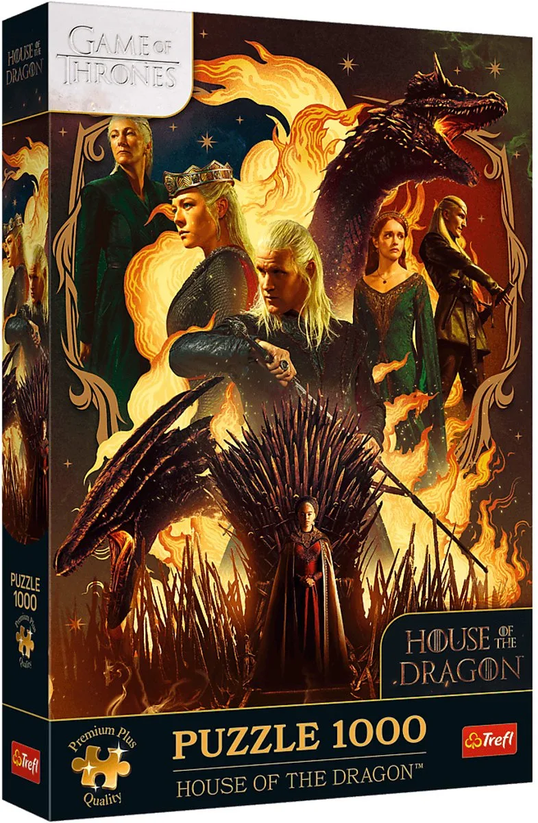 legpuzzel House of the Dragon - 1000 stukjes Game of Thrones. van Trefl, editie Meerkleurig – doos