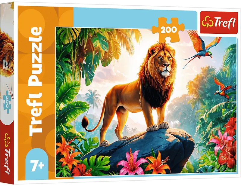 legpuzzel King of the jungle 200 stukjes FSC Mix 70% dieren. from Trefl, Multicolour edition – box