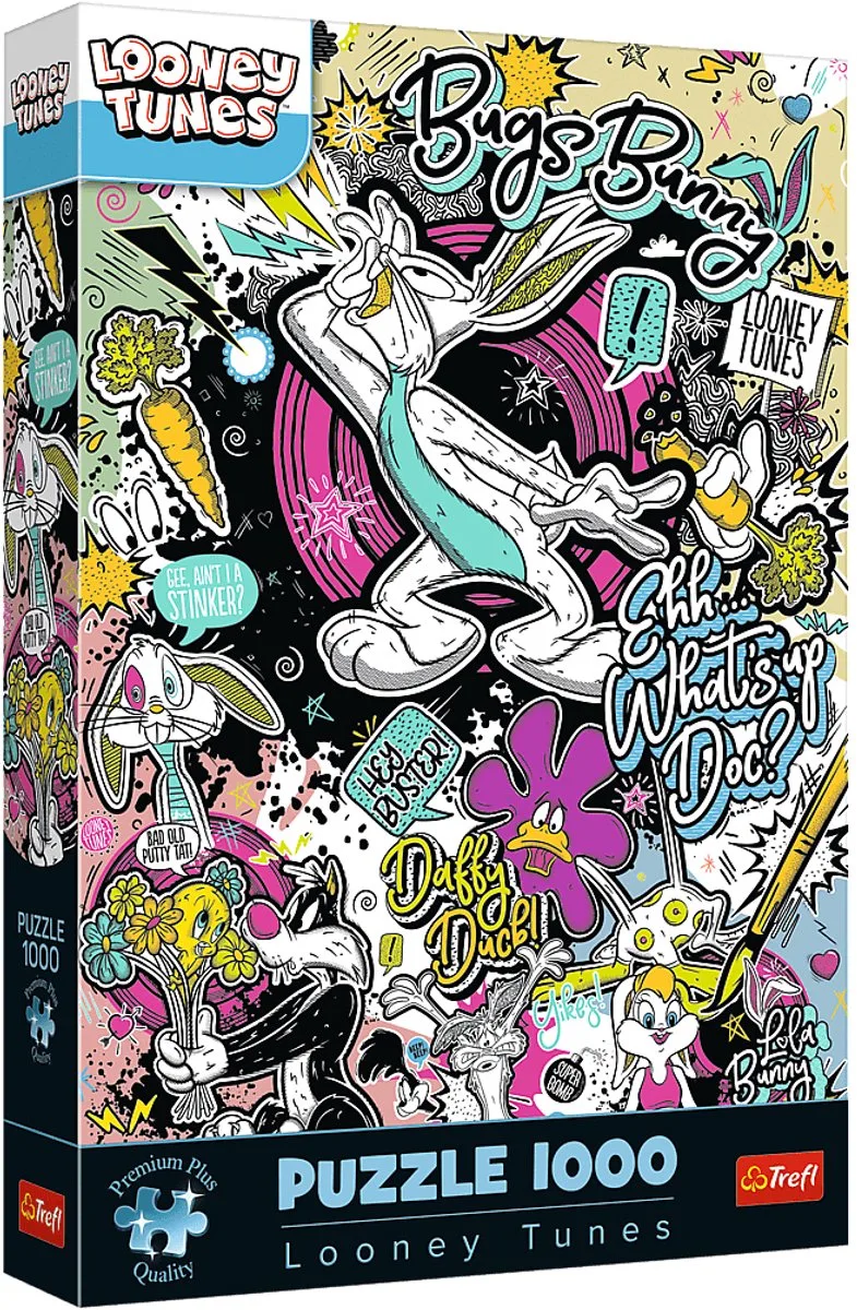 legpuzzel Looney Tunes 1000 stukjes - cartoon puzzel. van Trefl, editie Meerkleurig – doos