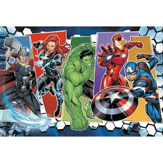 legpuzzel Marvel Avengers 60 stukjes karton superhelden. de Trefl, édition Multicolore – boîte 3 sur 3