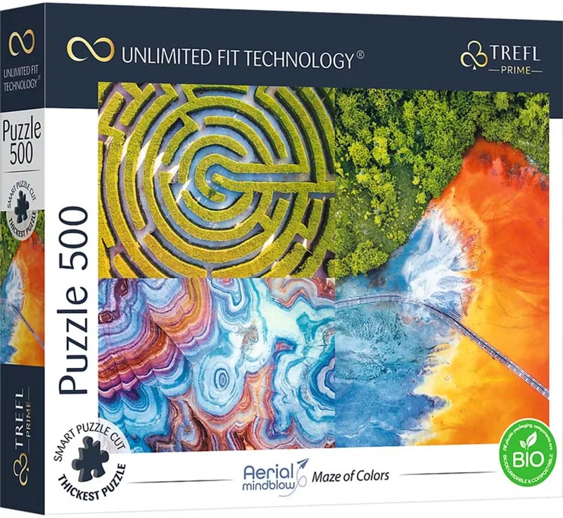 legpuzzel Maze of Colors 500 stukjes FSC karton. van Trefl, editie Meerkleurig – doos
