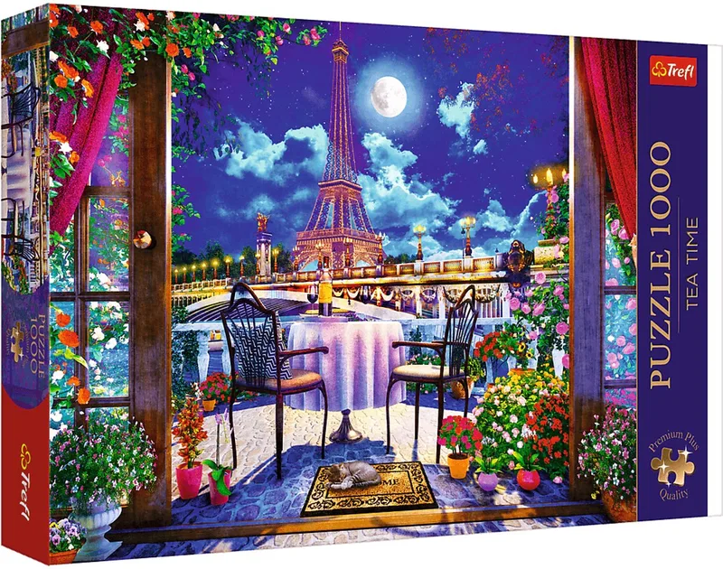 legpuzzel Parisian Moonlight 1000 stukjes - Premium Plus puzzel. van Trefl, editie Meerkleurig – doos
