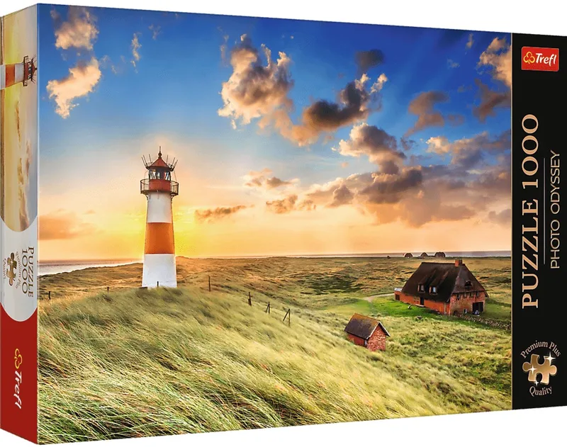 legpuzzel Premium Plus 1000 stukjes - Photo Odyssey vuurtoren Duitsland. van Trefl, editie Meerkleurig – doos