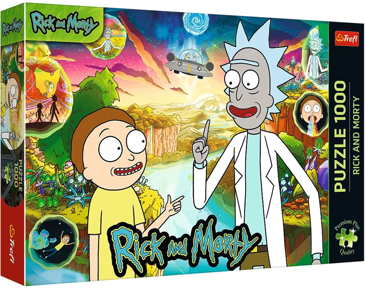 legpuzzel Rick and Morty - 1000 stukjes Premium Plus kwaliteit. van Trefl, editie Meerkleurig – doos