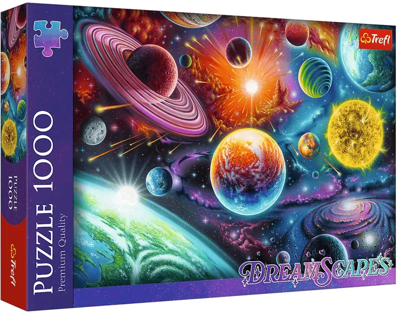 legpuzzel Space Adventure 1000 stukjes - kleurrijke puzzel. de Trefl, édition Multicolore – boîte