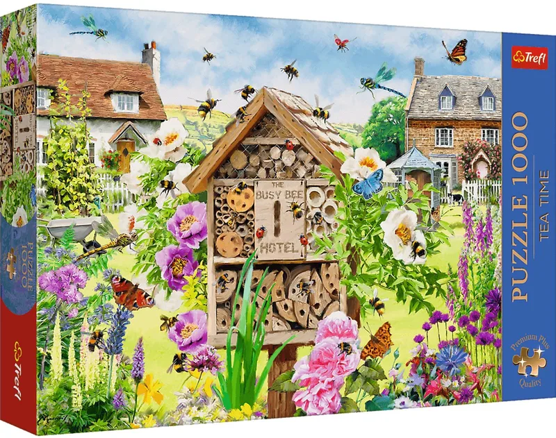 legpuzzel Tea Time A Home for Bees 1000 stukjes kleurrijk. von Trefl, Ausgabe Mehrfarbig – Schachtel