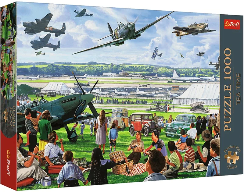 legpuzzel Tea Time Air Show 1000 stukjes premium kwaliteit. from Trefl, Multicolour edition – box
