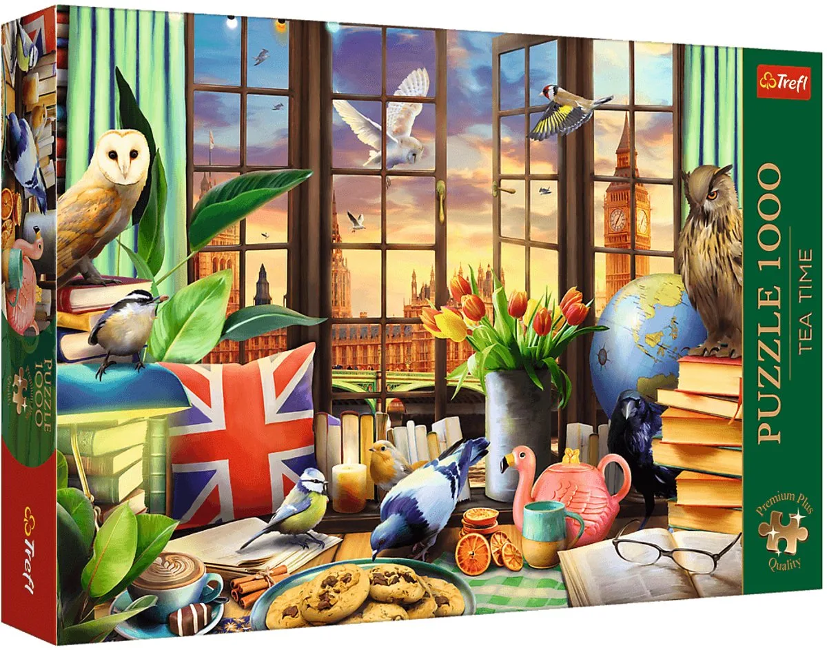 legpuzzel Tea Time All things British 1000 stukjes retro. de Trefl, édition Multicolore – boîte