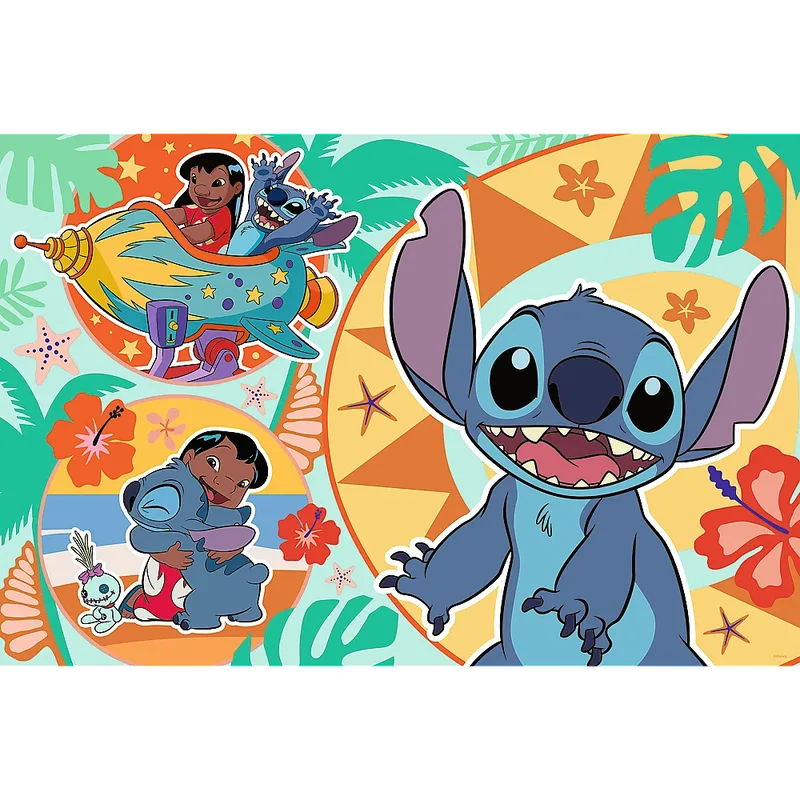 Lilo & Stitch Maxi Groot Formaat Legpuzzel - 24 stukjes - Vanaf 3 jaar from Trefl, Wielkleurig edition – box 3 of 3