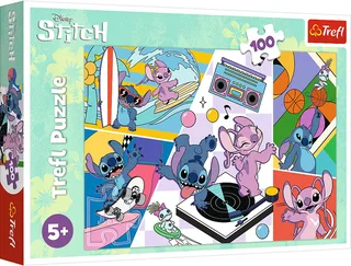 Lilo & Stitch Memories Legpuzzel - 100 stukjes - Vanaf 5 jaar de Trefl, édition Multicolore – boîte 1 sur 2