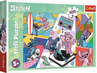Lilo & Stitch Memories Legpuzzel - 100 stukjes - Vanaf 5 jaar de Trefl, édition Multicolore – boîte 2 sur 2