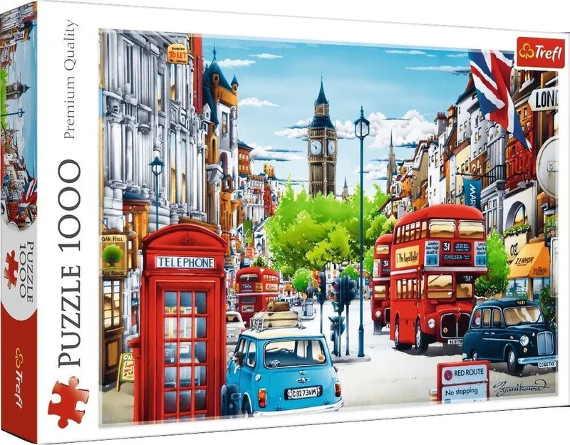 Londen Big Ben Puzzel - 1000 Stukjes Legpuzzel - Vanaf 12 jaar van Trefl, editie Londen Stad – doos