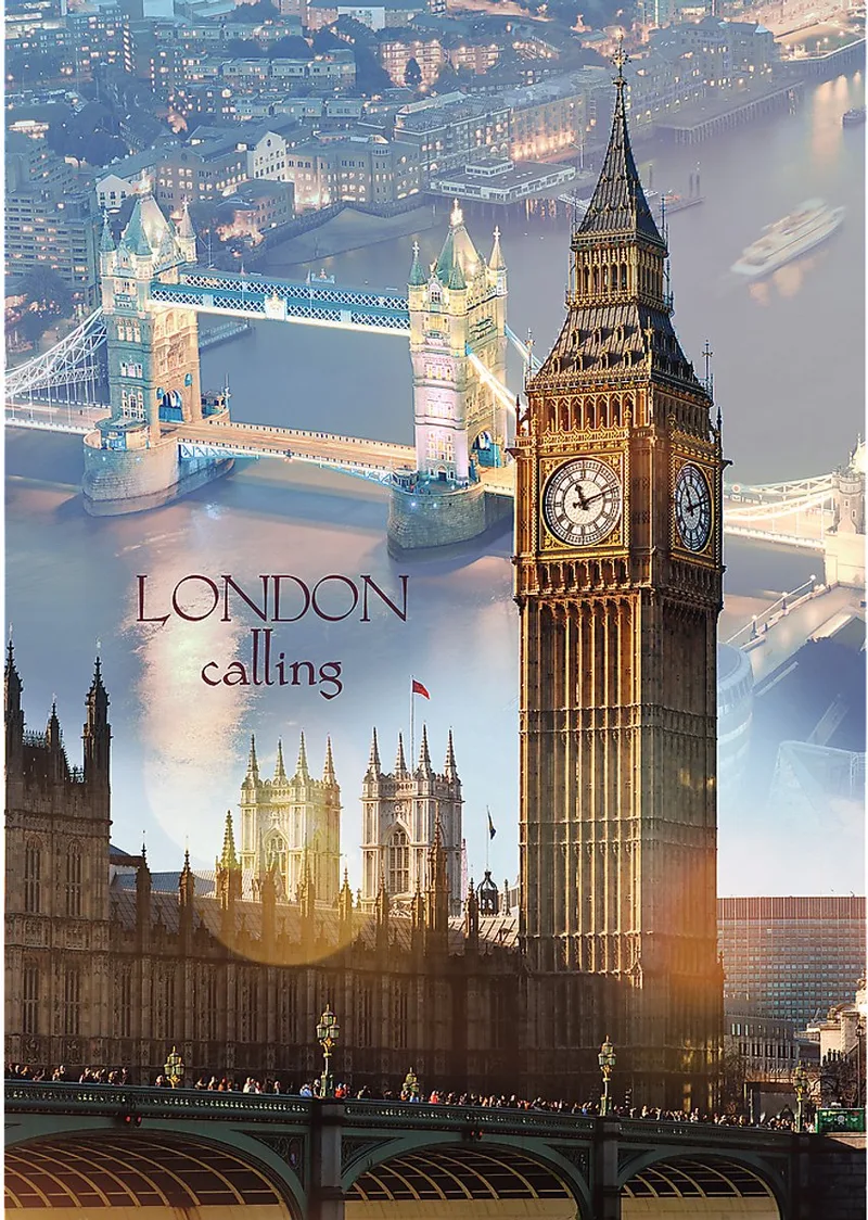 Londen puzzel - 1000 stukjes van Trefl, editie London Big Ben – doos