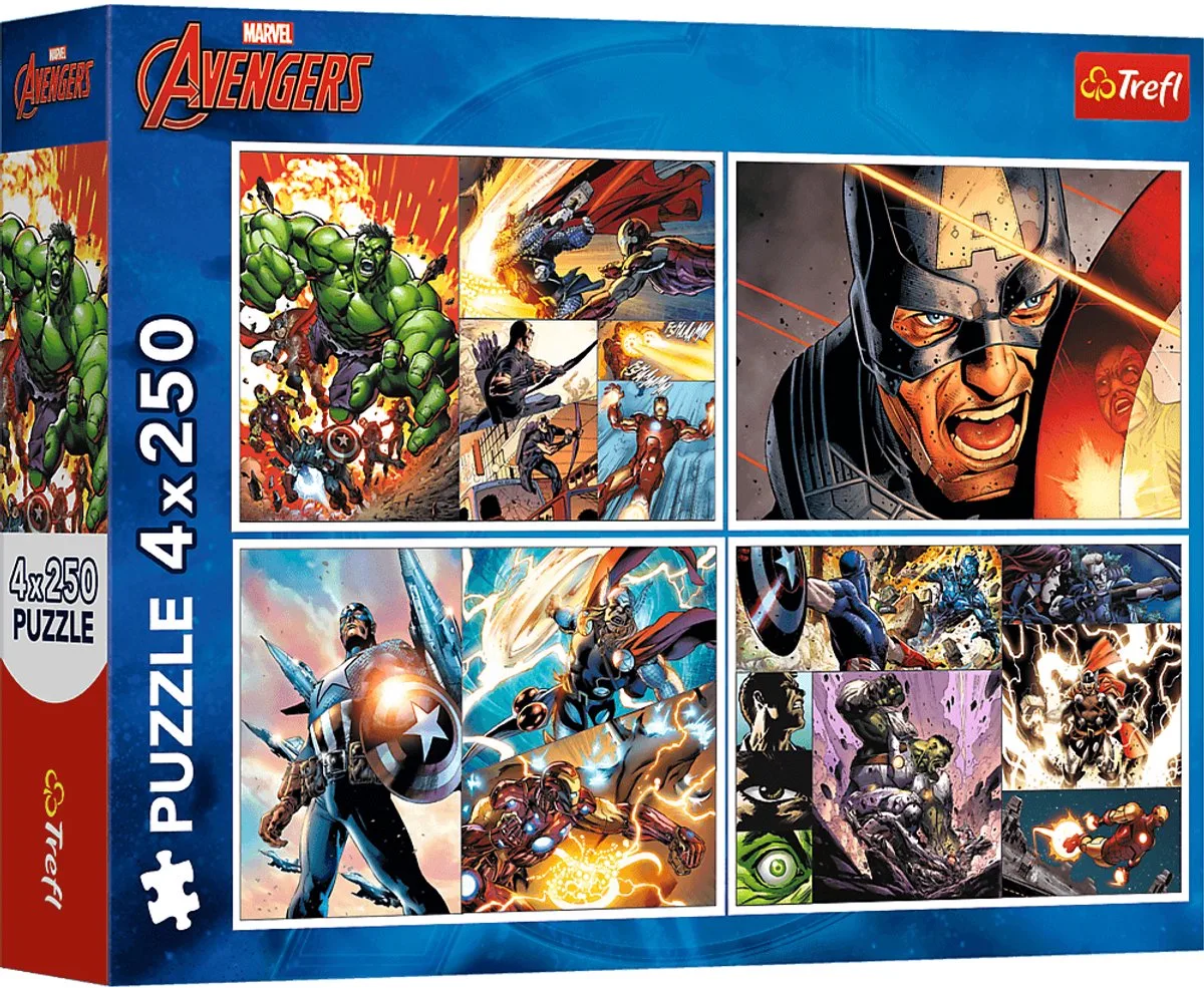 Marvel Avengers Legpuzzel - 1000 stukjes - Vanaf 12 jaar van Trefl, editie Meerkleurig – doos