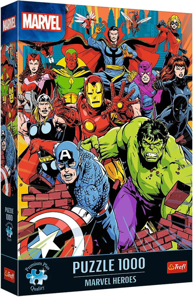 Marvel legpuzzel - 1000 stukjes - Marvel Heroes puzzel. de Trefl, édition Multicolore – boîte