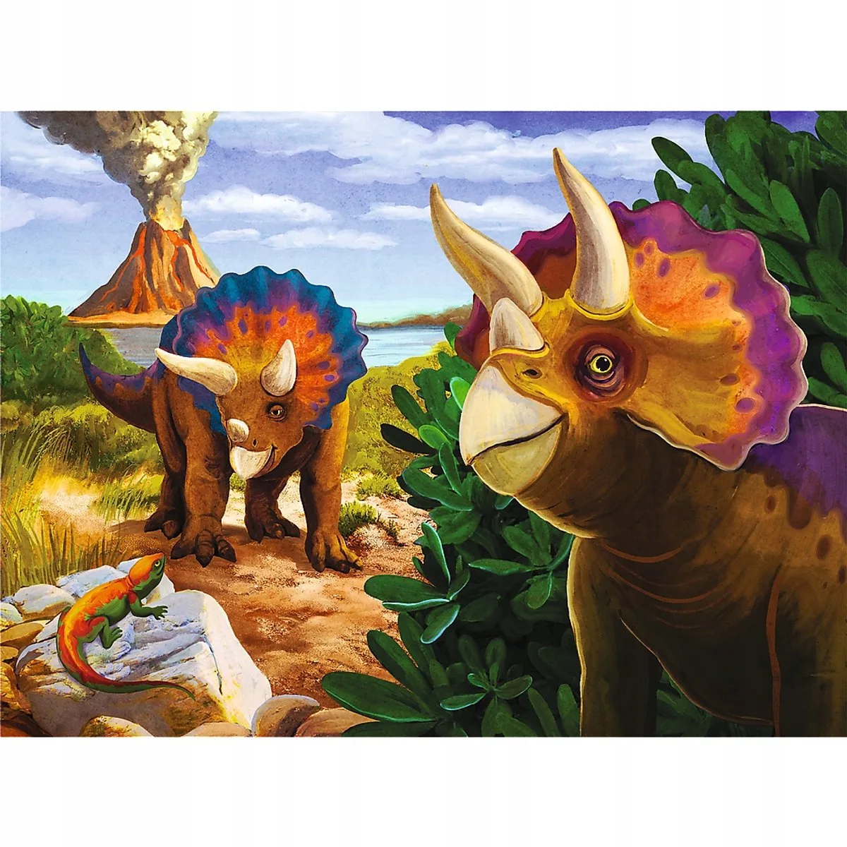 Mini Maxi Dino-puzzel 20-delig - Ontdek de wereld van dinosaurussen från Trefl, utgåva Flerfärgad – kartong