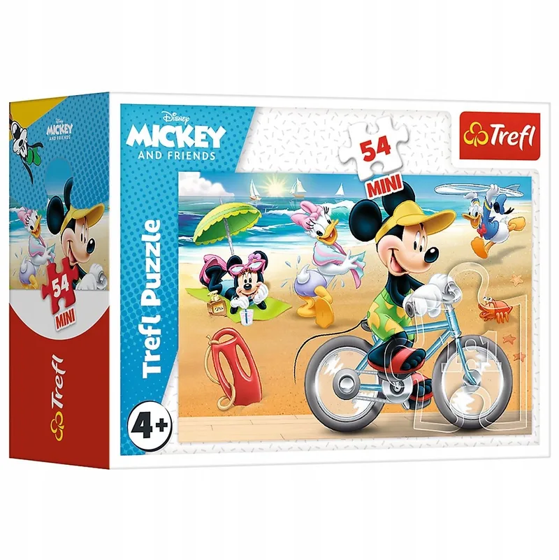 Mini Puzzel 54 Stukjes - Mickey Mouse Dag met Vrienden from Trefl, Multicolour edition – box
