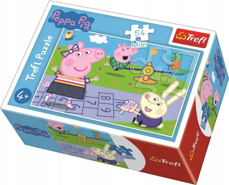 Mini Puzzel 54 Stukjes Peppa Pig Vrolijke Dag from Trefl – box