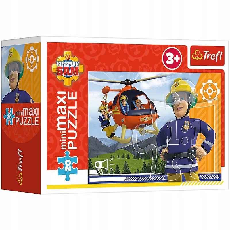 miniMAXI Brandweerman Sam Puzzel 20 Stukjes - 3 Jaar+ from Trefl, Multicolour edition – box