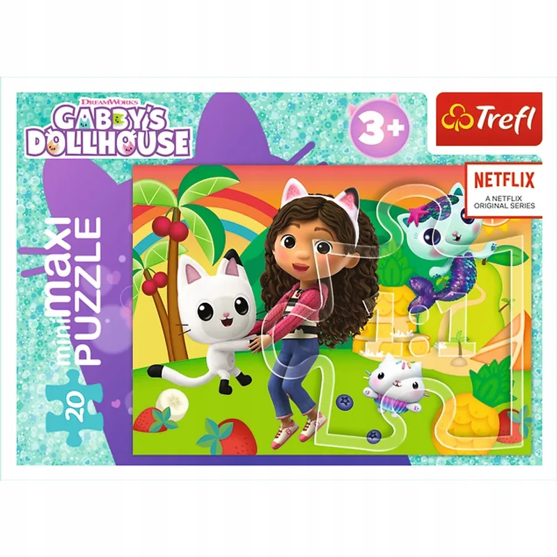 MiniMaxi Gabi Puzzel 20 Stuks - Educatief Speelgoed voor Kinderen van Trefl, editie Meerkleurig – doos