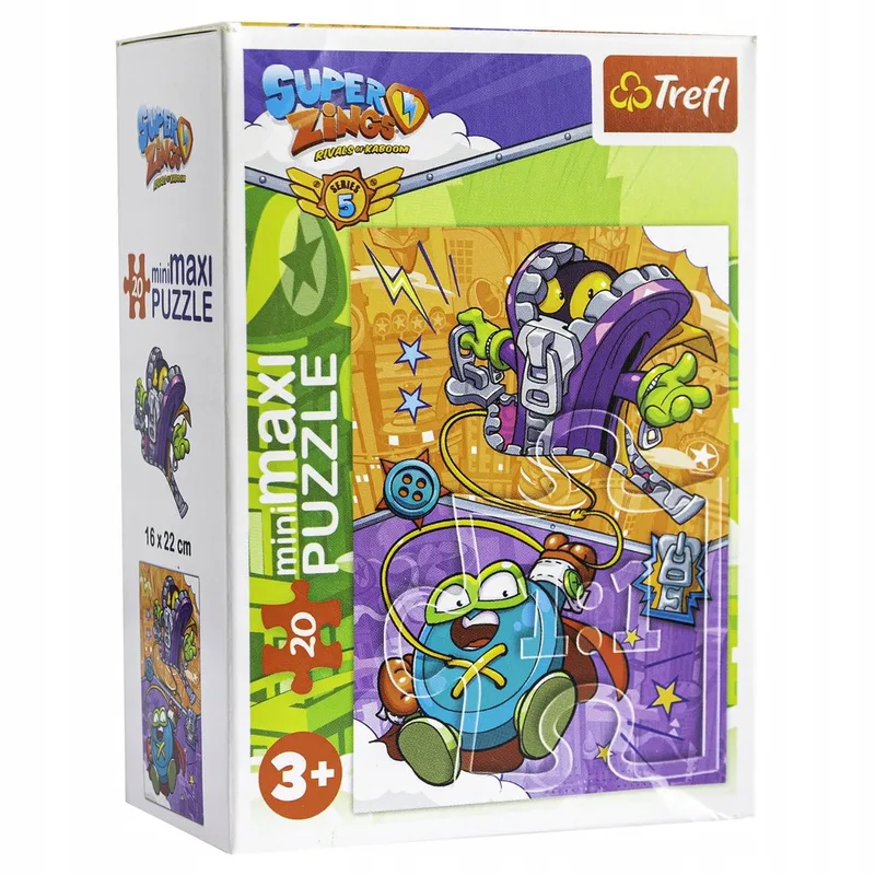 Minimaxi Puzzel 20 Stuks SuperZings van Trefl, editie Meerkleurig – doos