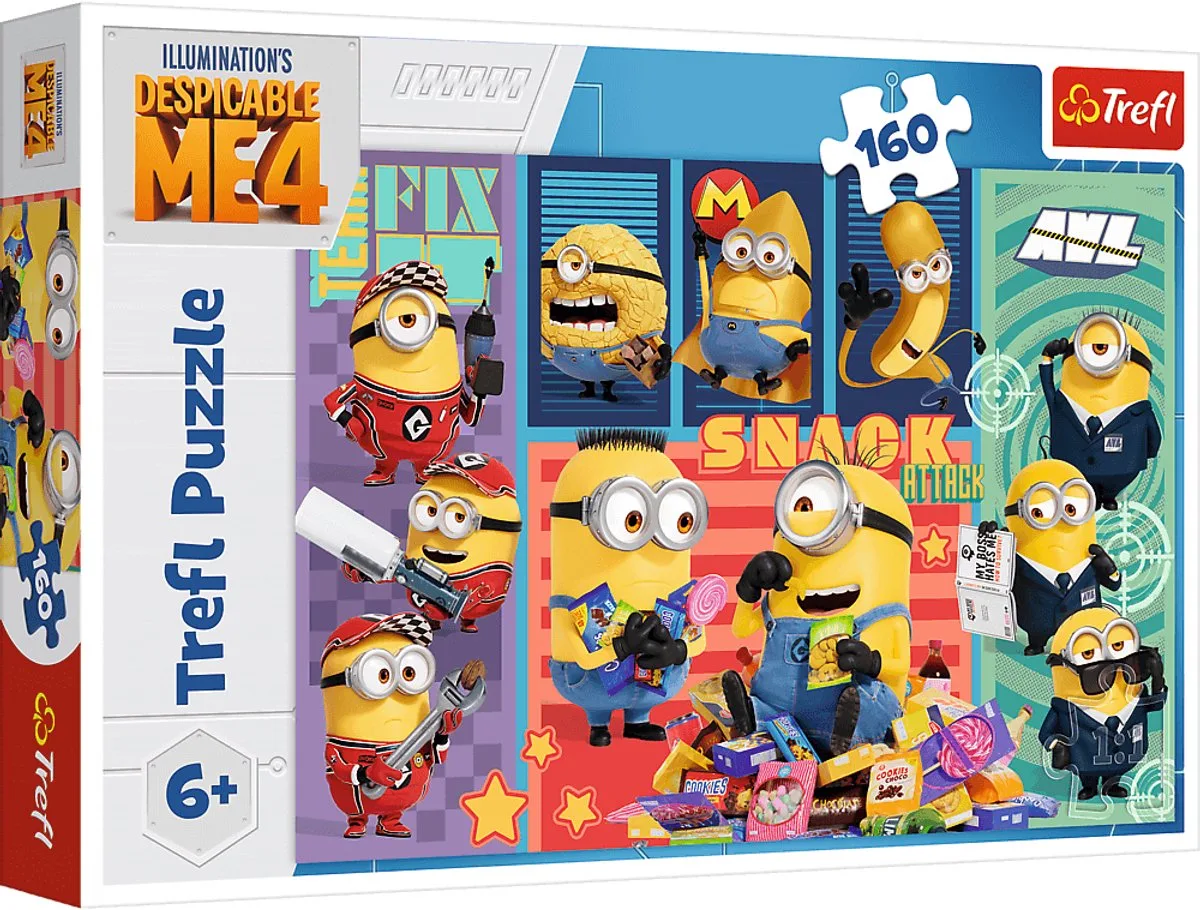 Minions Legpuzzel - 160 stukjes - Vanaf 6 jaar från Trefl, utgåva Flerfärgad – kartong