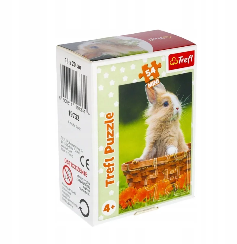 Minipuzzel 54 Stukjes - Schaduwrijke Dieren 19733 de Trefl, édition Multicolore – boîte