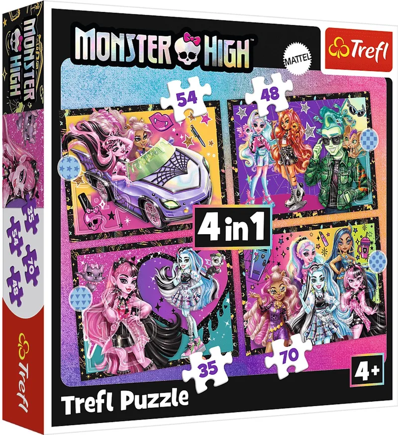 Monster High Legpuzzel - 70 stukjes - Vanaf 4 jaar van Trefl, editie Meerkleurig – doos