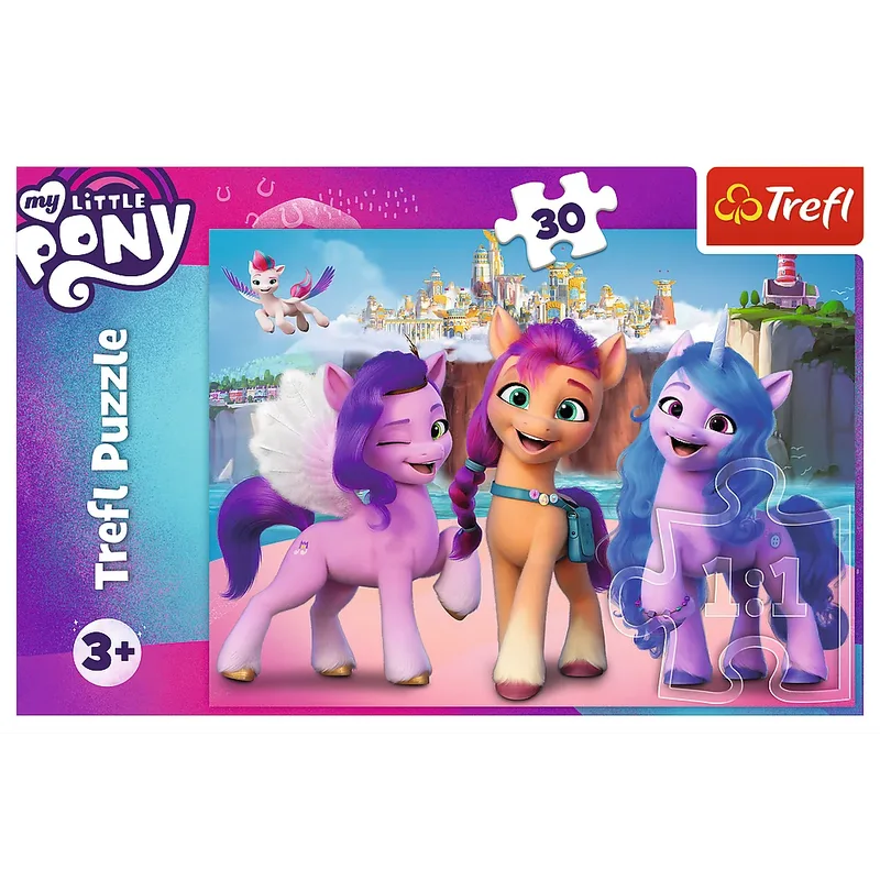 My Little Pony Hasbro MLP Movie 2021 Legpuzzel - 30 stukjes - Vanaf 3 jaar von Trefl, Ausgabe Mehrfarbig – Schachtel 3 von 3