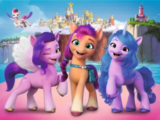 My Little Pony Hasbro MLP Movie 2021 Legpuzzel - 30 stukjes - Vanaf 3 jaar von Trefl, Ausgabe Mehrfarbig – Schachtel 1 von 3