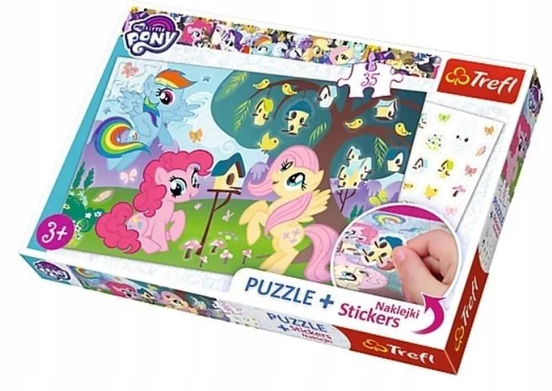 My Little Pony Puzzel 35 Stukjes + Stickers, Vanaf 3 Jaar from Trefl, Multicolour edition – box