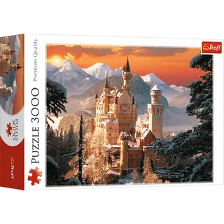 Neuschwanstein Kasteel Bavaria in de winter - 3000 stukjes van Trefl, editie Meerkleurig – doos 2 van 2