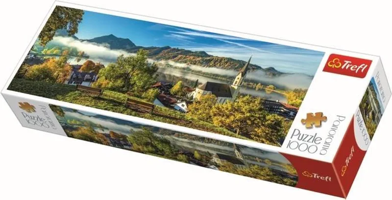 Panorama puzzel - 1000 stukjes fra Trefl, Schliersee meer-udgave – æske