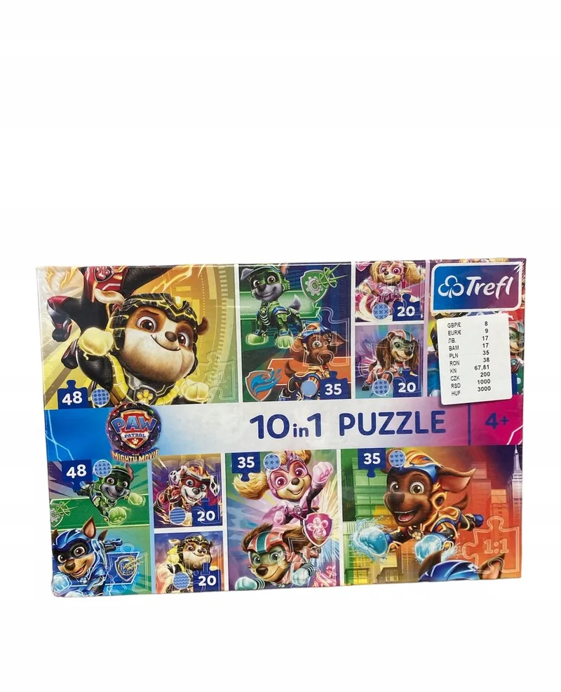 Paw Patrol 10-in-1 puzzelset - 329 stukjes van Trefl, editie Meerkleurig – doos